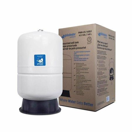 GLOBAL WATER SOLUTIONS PressureWave 42.3 gal Pre-Charged Vertical Pressure Well Tank PWN-US-160LV